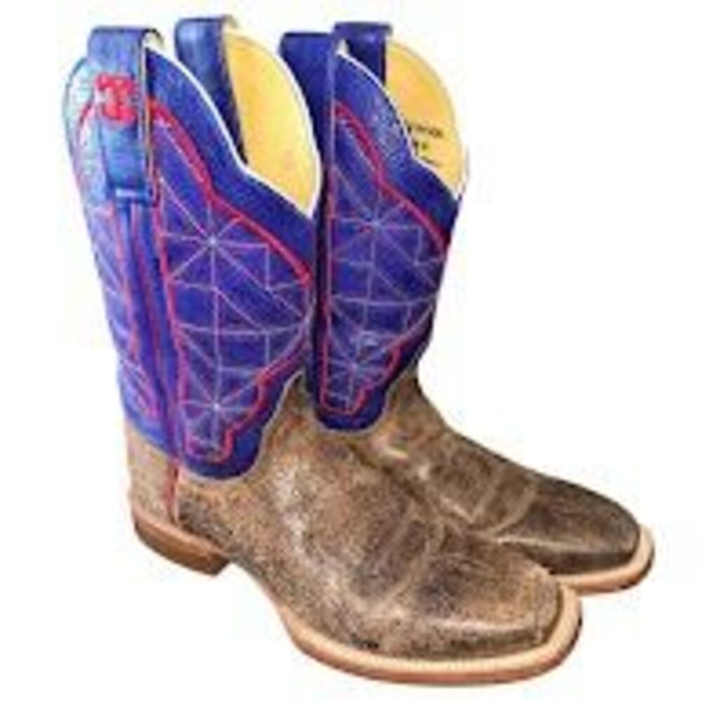 Women’s Cinch Edge CEW505 Purple Upper Cowboy Boots Sz 8B